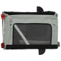 Remolque de bicicleta mascotas hierro tela Oxford gris negro de vidaXL, Cochecitos para mascotas - Ref: Foro24-93923, Precio:...