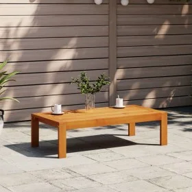 Solid acacia wood garden table 100x50x27 cm by vidaXL, Modular outdoor sofas - Ref: Foro24-367620, Price: 77,65 €, Discount: %