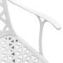 Juego de comedor de jardín 5 piezas aluminio fundido blanco de vidaXL, Conjuntos de jardín - Ref: Foro24-3216351, Precio: 720...