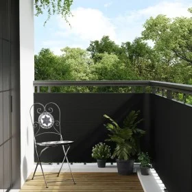 Toldo para balcón ratán sintético negro 600x90 cm de vidaXL, Paneles de vallas - Ref: Foro24-156305, Precio: 65,09 €, Descuen...