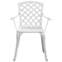 Juego de comedor de jardín 5 piezas aluminio fundido blanco de vidaXL, Conjuntos de jardín - Ref: Foro24-3216318, Precio: 1,0...