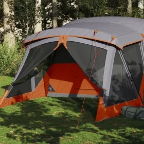 Tienda de campaña con porche 4 personas impermeable naranja de vidaXL, Tiendas de campaña - Ref: Foro24-94538, Precio: 235,95...