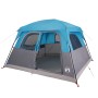 Tienda de campaña familiar para 6 personas impermeable azul de vidaXL, Tiendas de campaña - Ref: Foro24-94546, Precio: 166,71...