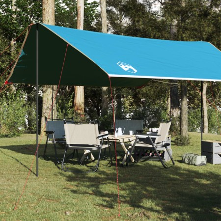Lona de camping impermeable azul 460x305x210 cm de vidaXL, Tiendas de campaña - Ref: Foro24-94689, Precio: 59,22 €, Descuento: %
