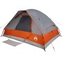 Tienda de campaña iglú para 4 personas impermeable gris naranja de vidaXL, Tiendas de campaña - Ref: Foro24-94779, Precio: 83...