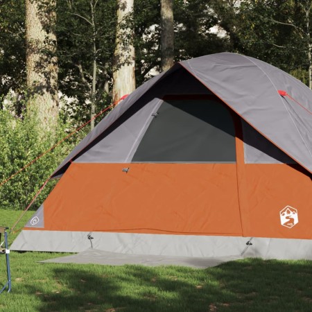Tienda familiar con cúpula para 6 personas impermeable naranja de vidaXL, Tiendas de campaña - Ref: Foro24-94705, Precio: 113...