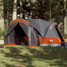 Tienda familiar tipi para 8 personas impermeable gris naranja de vidaXL, Tiendas de campaña - Ref: Foro24-94739, Precio: 209,...