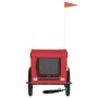 Remolque de bicicleta mascotas hierro tela Oxford rojo negro de vidaXL, Cochecitos para mascotas - Ref: Foro24-93922, Precio:...