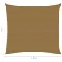 Toldo de vela gris taupe HDPE 160 g/m² 4,5x4,5 m de vidaXL, Sombrillas - Ref: Foro24-311387, Precio: 44,89 €, Descuento: %