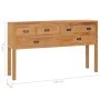 Aparador de madera maciza de teca 125x30x75 cm de vidaXL, Aparadores - Ref: Foro24-288897, Precio: 264,55 €, Descuento: %