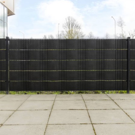 Toldos para balcón 10 uds ratán sintético negro 255x19 cm de vidaXL, Paneles de vallas - Ref: Foro24-156319, Precio: 51,26 €,...