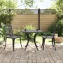 Mesa y sillas de bistró 3 piezas aluminio fundido negro de vidaXL, Conjuntos de jardín - Ref: Foro24-3216331, Precio: 468,85 ...