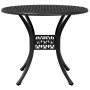 Mesa y sillas de bistró 3 piezas aluminio fundido negro de vidaXL, Conjuntos de jardín - Ref: Foro24-3216331, Precio: 468,85 ...