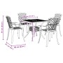 Juego de comedor de jardín 5 piezas aluminio fundido negro de vidaXL, Conjuntos de jardín - Ref: Foro24-3216350, Precio: 653,...