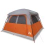 Tienda de campaña familiar 6 personas impermeable gris naranja de vidaXL, Tiendas de campaña - Ref: Foro24-94547, Precio: 151...