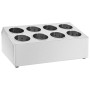 Soporte para cubiertos 8 rejillas acero inoxidable rectangular de vidaXL, Bandejas de cubiertos y utensilios - Ref: Foro24-51...