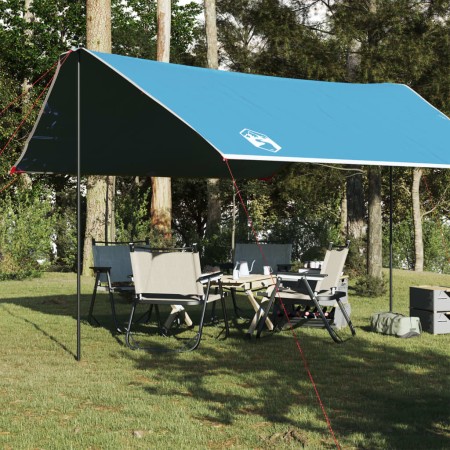 Lona de camping impermeable azul 430x380x210 cm de vidaXL, Tiendas de campaña - Ref: Foro24-94683, Precio: 59,60 €, Descuento: %