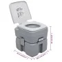 Inodoro portátil para camping gris 20 + 10 L de vidaXL, Urinarios y retretes portátiles - Ref: Foro24-30138, Precio: 135,70 €...