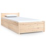 Estructura de cama individual con cajones 75x190 cm de vidaXL, Camas y somieres - Ref: Foro24-3103473, Precio: 155,84 €, Desc...