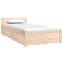 Estructura de cama individual con cajones 75x190 cm de vidaXL, Camas y somieres - Ref: Foro24-3103473, Precio: 155,84 €, Desc...