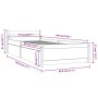 Estructura de cama individual con cajones 75x190 cm de vidaXL, Camas y somieres - Ref: Foro24-3103473, Precio: 155,84 €, Desc...