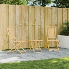 Sillas de jardín plegables 2 unidades bambú 46x66x99 cm de vidaXL, Sillas de jardín - Ref: Foro24-368037, Precio: 147,86 €, D...