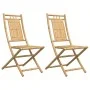 Sillas de jardín plegables 2 unidades bambú 46x66x99 cm de vidaXL, Sillas de jardín - Ref: Foro24-368037, Precio: 147,86 €, D...