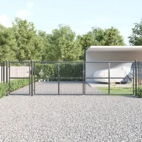 Garden mesh door anthracite galvanized steel 500x175cm by vidaXL, garden gates - Ref: Foro24-154549, Price: 599,97 €, Discoun...