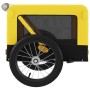 Remolque bicicleta mascotas hierro tela Oxford amarillo negro de vidaXL, Cochecitos para mascotas - Ref: Foro24-93917, Precio...