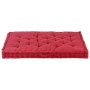 Cojín para palés algodón burdeos 120x80x10 cm de vidaXL, Cojines para sillas y sofás - Ref: Foro24-48684, Precio: 60,39 €, De...