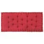 Cojín para palés algodón burdeos 120x80x10 cm de vidaXL, Cojines para sillas y sofás - Ref: Foro24-48684, Precio: 59,97 €, De...