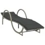 Sun lounger with light gray synthetic rattan cushion 60x199x42 cm by vidaXL, Loungers - Ref: Foro24-368262, Price: 162,39 €, ...