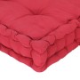 Cojín para palés algodón burdeos 120x80x10 cm de vidaXL, Cojines para sillas y sofás - Ref: Foro24-48684, Precio: 60,39 €, De...