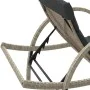 Sun lounger with light gray synthetic rattan cushion 60x199x42 cm by vidaXL, Loungers - Ref: Foro24-368262, Price: 162,39 €, ...