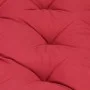 Cojín para palés algodón burdeos 120x80x10 cm de vidaXL, Cojines para sillas y sofás - Ref: Foro24-48684, Precio: 59,97 €, De...