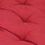 Cojín para palés algodón burdeos 120x80x10 cm de vidaXL, Cojines para sillas y sofás - Ref: Foro24-48684, Precio: 60,39 €, De...