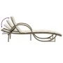 Lounger with beige synthetic rattan cushion 60x199x42 cm by vidaXL, Loungers - Ref: Foro24-368260, Price: 162,39 €, Discount: %
