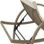 Lounger with beige synthetic rattan cushion 60x199x42 cm by vidaXL, Loungers - Ref: Foro24-368260, Price: 162,39 €, Discount: %