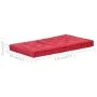 Cojín para palés algodón burdeos 120x80x10 cm de vidaXL, Cojines para sillas y sofás - Ref: Foro24-48684, Precio: 59,97 €, De...