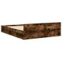 Smoked oak engineered wood bed with drawers 120x190 cm by vidaXL, Beds and slatted bases - Ref: Foro24-3280780, Price: 139,13...