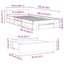 Cama con cajón madera de ingeniería blanca 75x190 cm de vidaXL, Camas y somieres - Ref: Foro24-3280804, Precio: 122,26 €, Des...