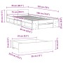 Cama con cajón madera de ingeniería roble Sonoma 75x190 cm de vidaXL, Camas y somieres - Ref: Foro24-3280806, Precio: 118,68 ...
