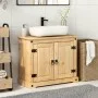Corona bathroom sink cabinet solid pine wood 73x33x60 cm by vidaXL, bathroom vanities - Ref: Foro24-4002791, Price: 100,84 €,...