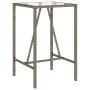 Mesa de bar de exterior ratán sintético gris 70x70x110 cm de vidaXL, Mesas de jardín - Ref: Foro24-368695, Precio: 123,41 €, ...