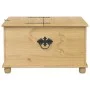 Caja de almacenaje Corona madera maciza de pino 90x78x45 cm de vidaXL, Baúles de almacenamiento - Ref: Foro24-4002770, Precio...