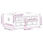 Caja de almacenaje Corona madera maciza de pino 90x78x45 cm de vidaXL, Baúles de almacenamiento - Ref: Foro24-4002770, Precio...