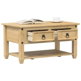 Corona Couchtisch mit Schubladen aus massivem Kiefernholz 85x50x45 cm von vidaXL, Couchtisch - Ref: Foro24-4002772, Preis: 96...