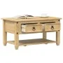 Mesa de centro cajones Corona madera maciza de pino 85x50x45 cm de vidaXL, Mesas de centro - Ref: Foro24-4002772, Precio: 96,...