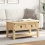 Mesa de centro cajones Corona madera maciza de pino 85x50x45 cm de vidaXL, Mesas de centro - Ref: Foro24-4002772, Precio: 96,...