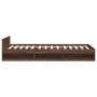 Cama con cajón madera de ingeniería marrón roble 75x190 cm de vidaXL, Camas y somieres - Ref: Foro24-3280810, Precio: 121,17 ...